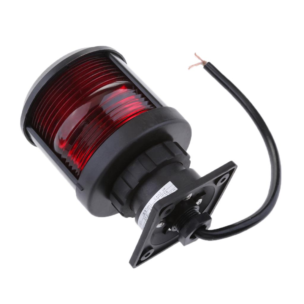 12V/24V Marine Boat Yacht LED Port Navigation Light Sailing Signal Red