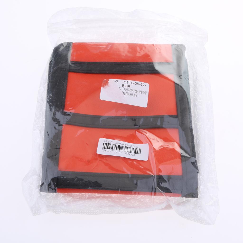Universal Motorbike Anti-slip Breathable Seat Cover 828x465 mm  Orange Black