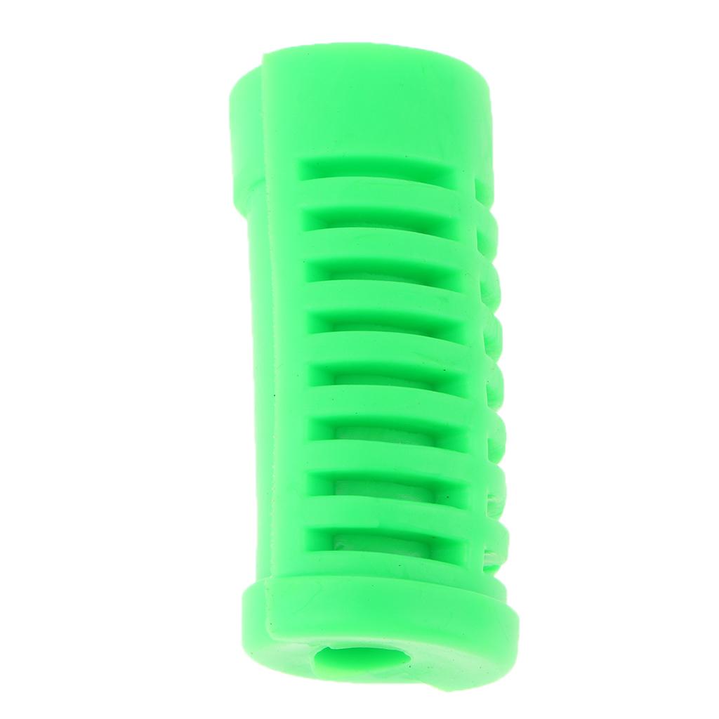 4xMotorcycle Gear Shift Shifter Lever Rod & Footrest Pedal Rubber Cover Green