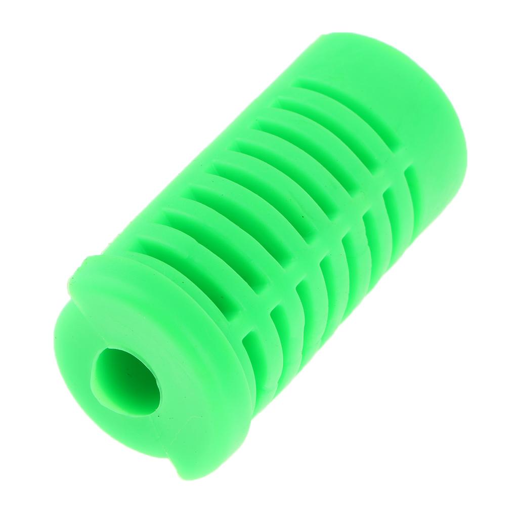 4xMotorcycle Gear Shift Shifter Lever Rod & Footrest Pedal Rubber Cover Green