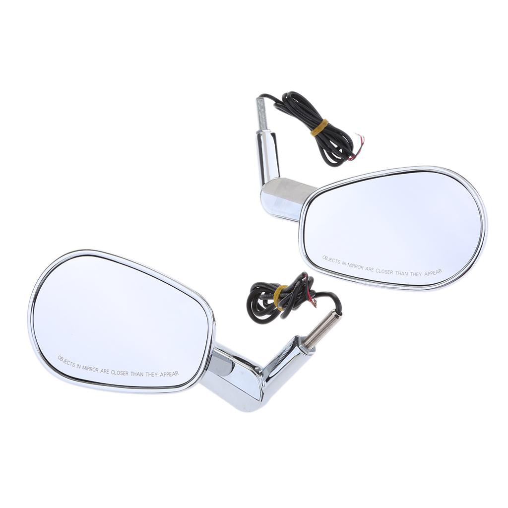 Motorcycle Rear View Mirrors LED Turn Signals for   VRSCF 2009-2017