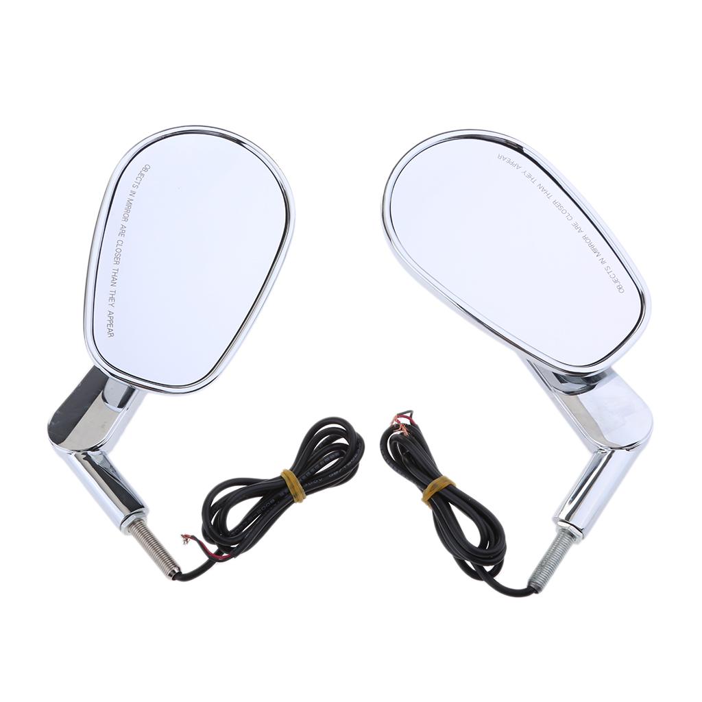 Motorcycle Rear View Mirrors LED Turn Signals for   VRSCF 2009-2017