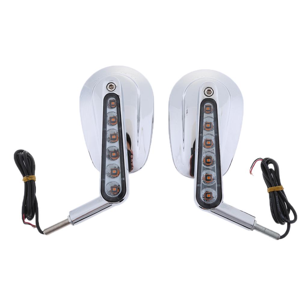 Motorcycle Rear View Mirrors LED Turn Signals for   VRSCF 2009-2017