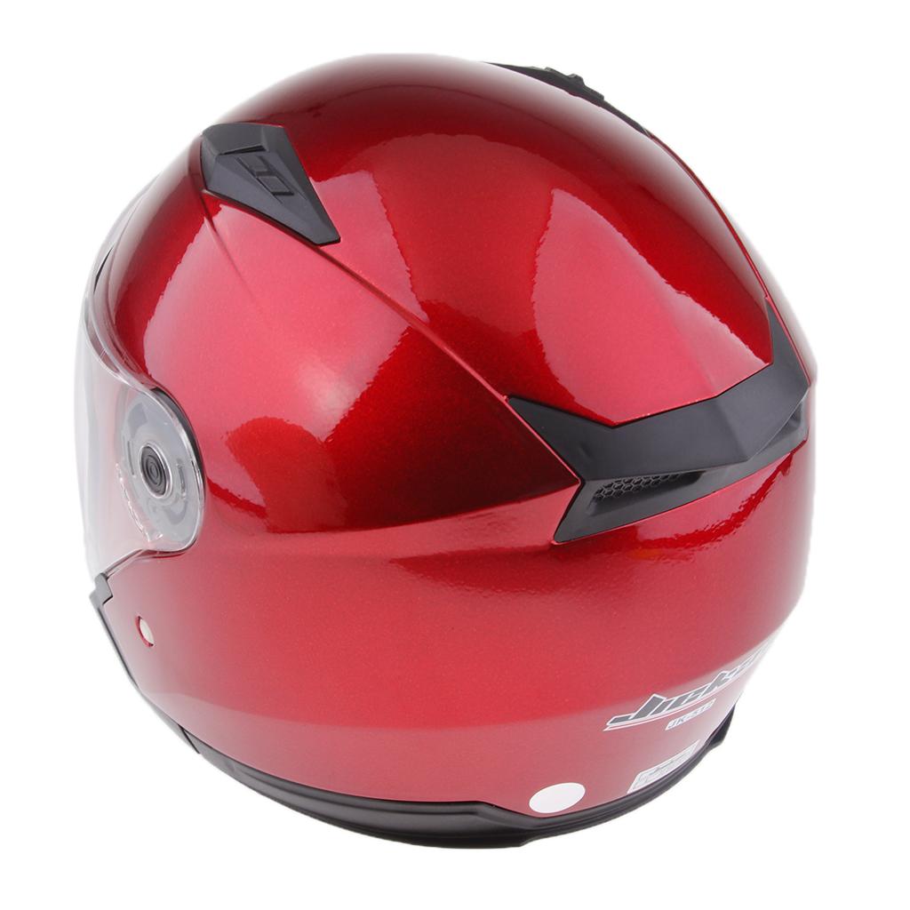 Motorcycle 3/4 Open Face Helmet for Full Face Shield Visor Red XXL