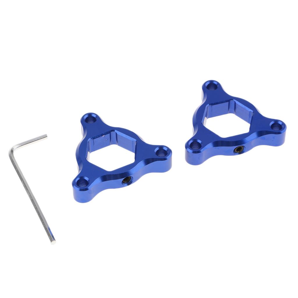 CNC Aluminum Motorcycle Front Suspension Fork Preload Adjusters 17mm Blue