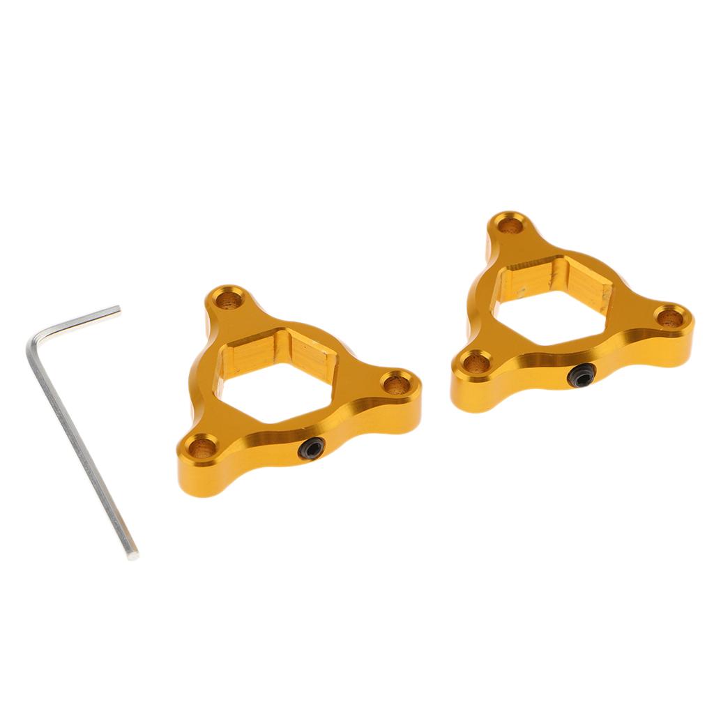 CNC Aluminum Motorcycle Front Suspension Fork Preload Adjusters 17mm Gold