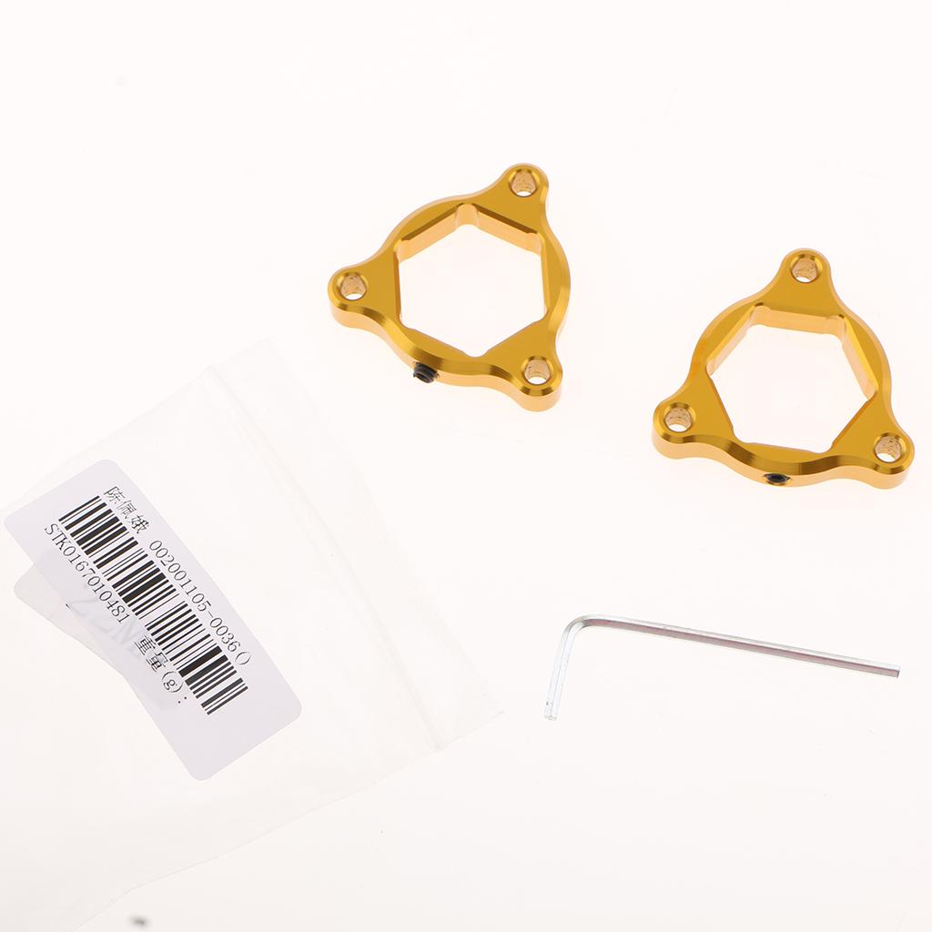 CNC Aluminum Motorcycle Front Suspension Fork Preload Adjusters 22mm Gold