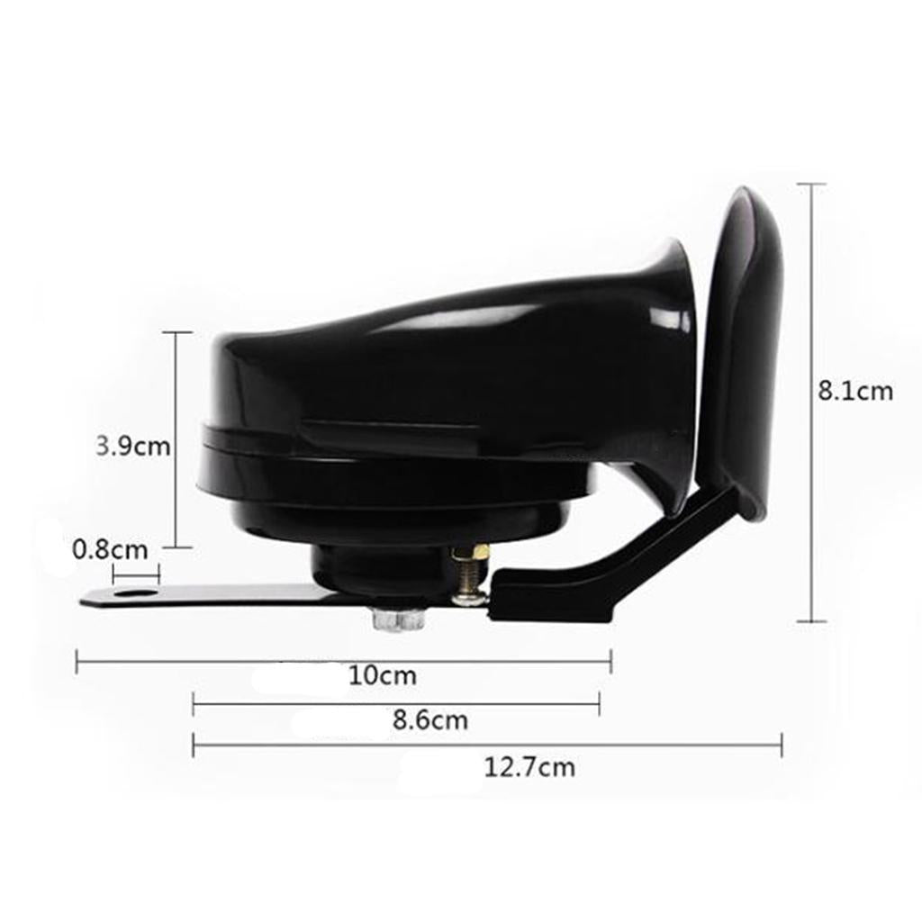 Universal Motorcycle Car Truck 12V 110db Loud Snail Horn Waterproof Silver