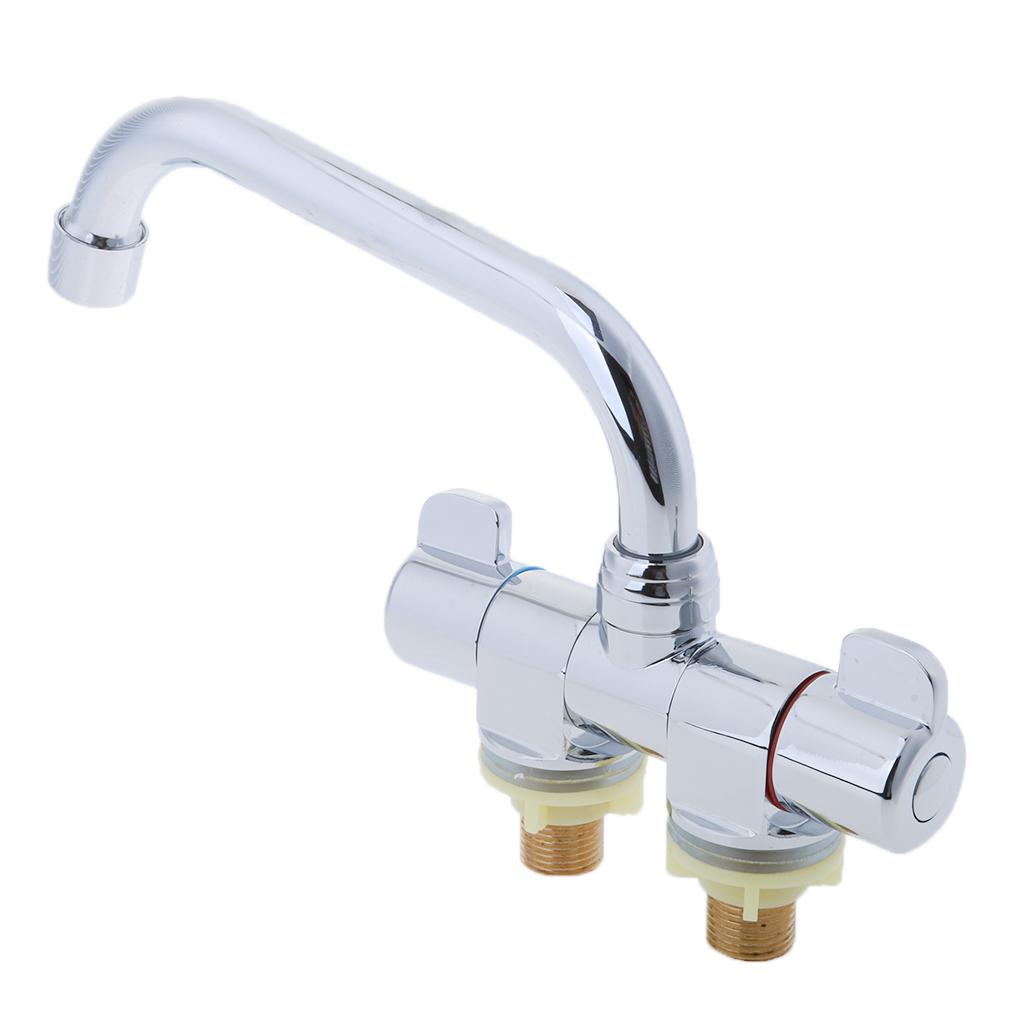 Marine Boat RV 360 Rotation Hot & Cold Bathroom Kitchen Water Faucet #003