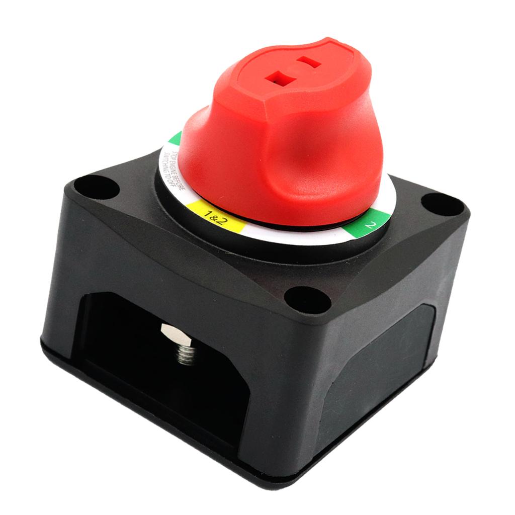 On/Off Battery Kill Switch Boat RV Boat Marine 200 Amp 4 Position w/ Afd