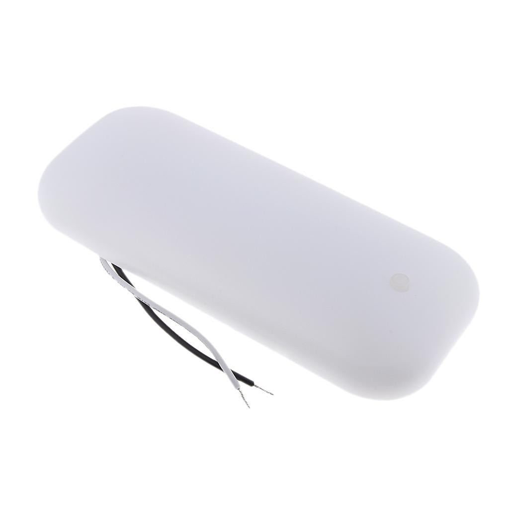 8'' LED RV Marine Yacht Vehicle Dome Roof Ceiling Interior Light Lamp with Switch 12V 6000K