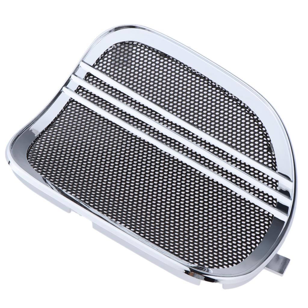 Silver Tri Line Speaker Grills Covers Accents for Harley Road Glide 2015-17