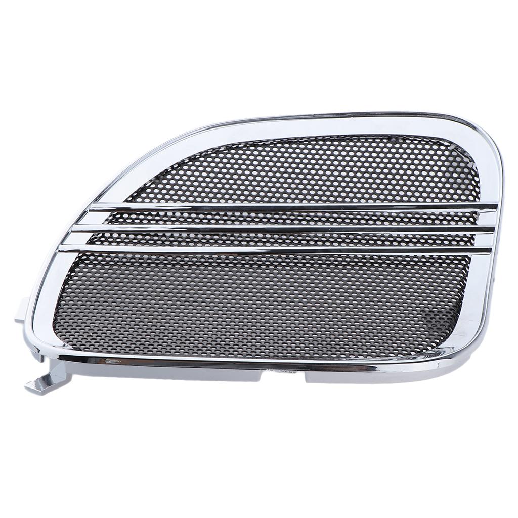 Silver Tri Line Speaker Grills Covers Accents for Harley Road Glide 2015-17