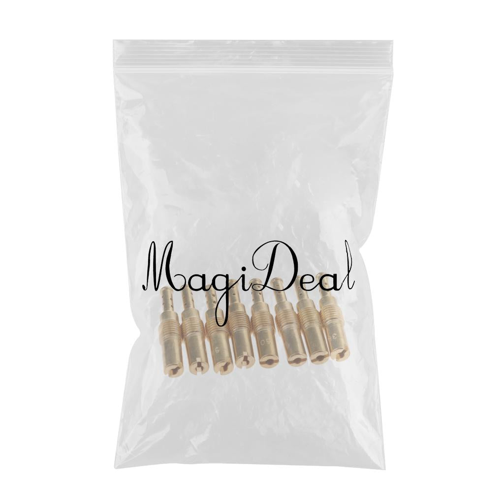 8pcs Slow/Pilot Jet Kit For PWK Keihin OKO CVK 32 35 38 40 42 45 48 50