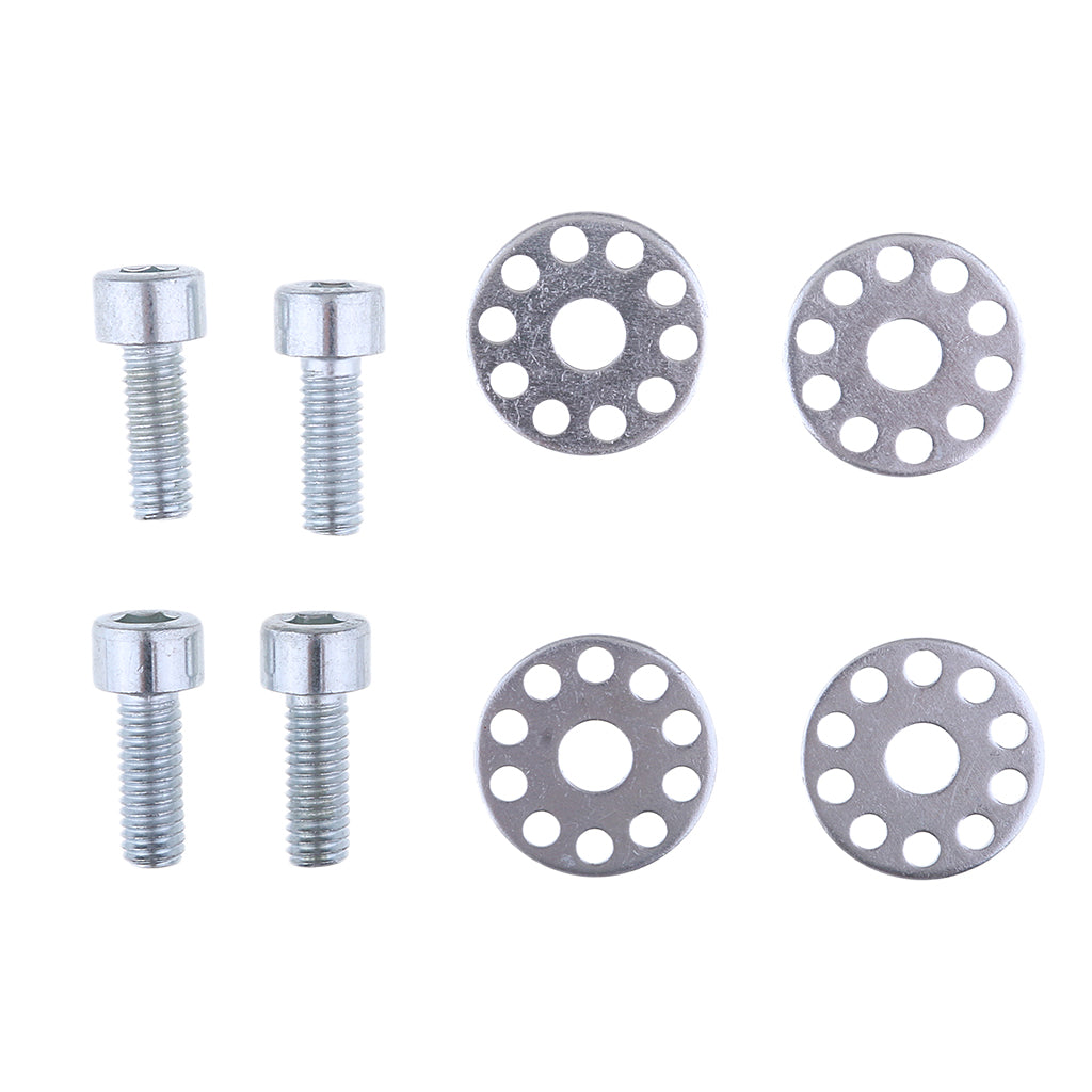Universal Motorcycle Screws License Plate Frame Bolts Fasteners 6mm Silver