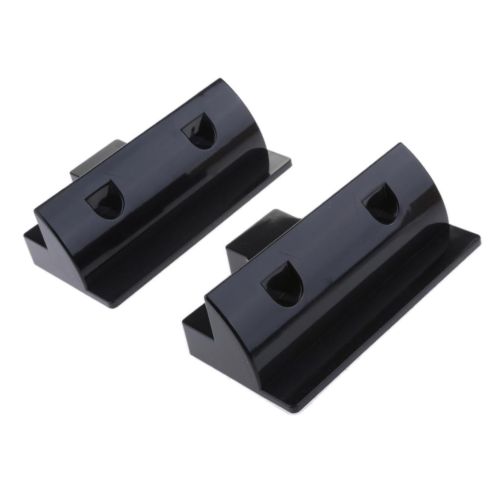 Solar Panel Short Side Mounting Brackets /Mounts for Motorhome Boat Black