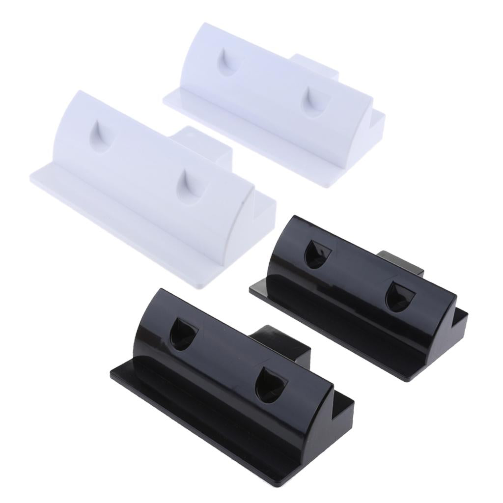 Solar Panel Short Side Mounting Brackets /Mounts for Motorhome Boat Black