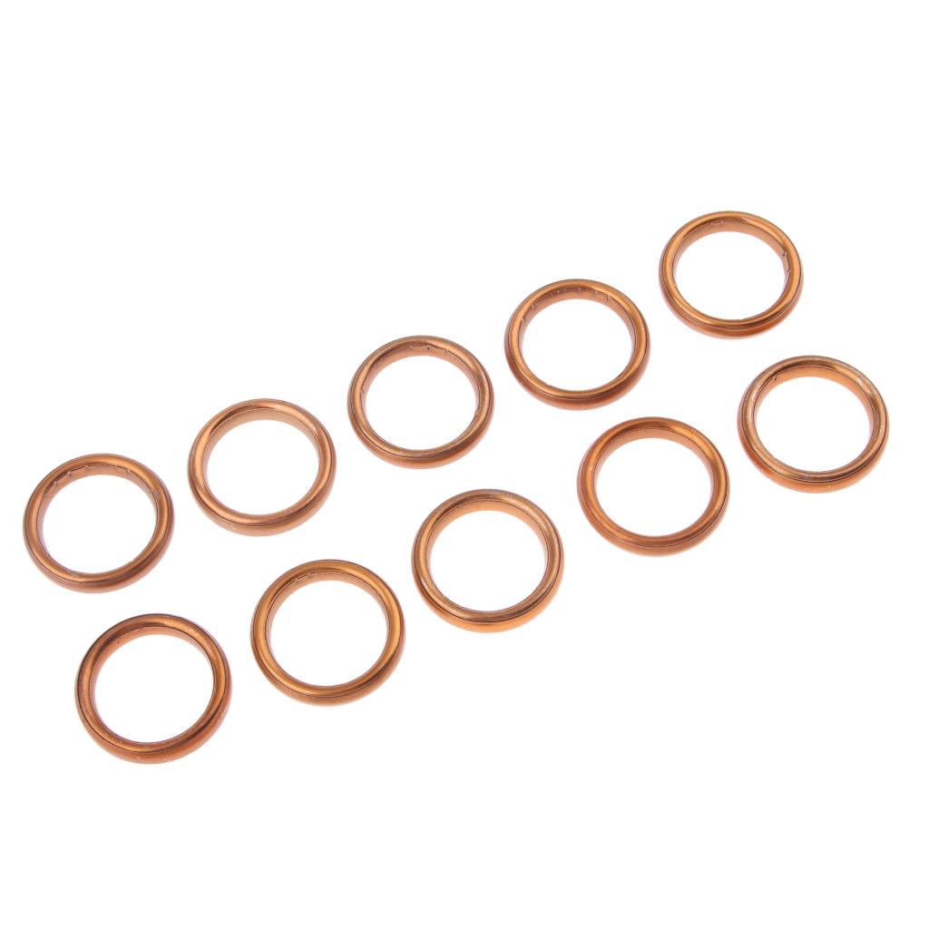 10x Motorcycle Exhaust Muffler Pipe Gasket Rings for Jialing JH70 Custom