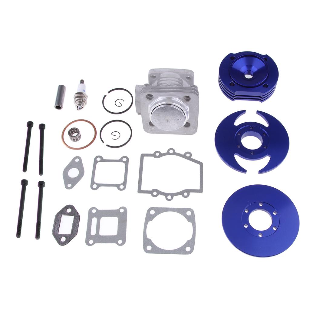 44mm Big Bore Cylinder Shaft Piston Kit for 49cc Mini Dirt Pocket Bike Blue