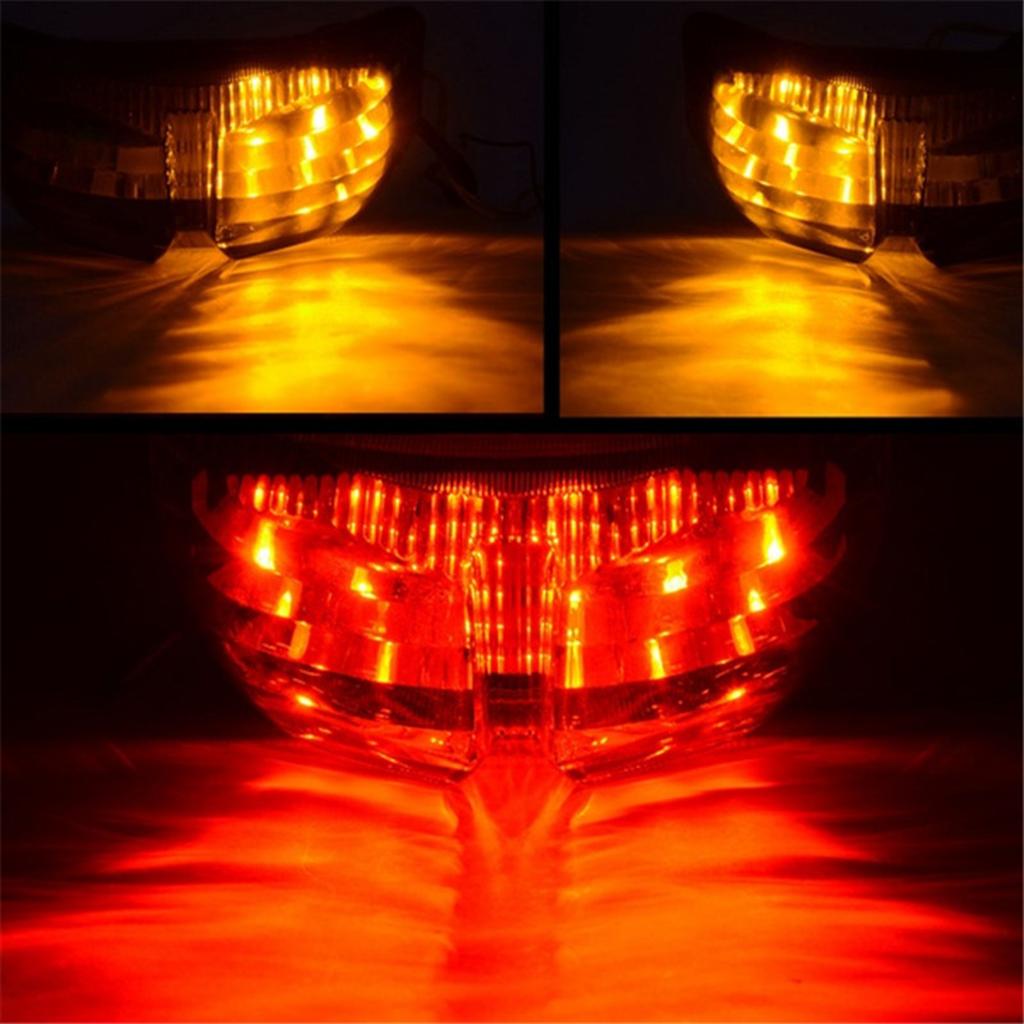 Brake Turn Signal Tail Light Integrated Led For Yamaha 06-13 FZ1/FZ8 Clear