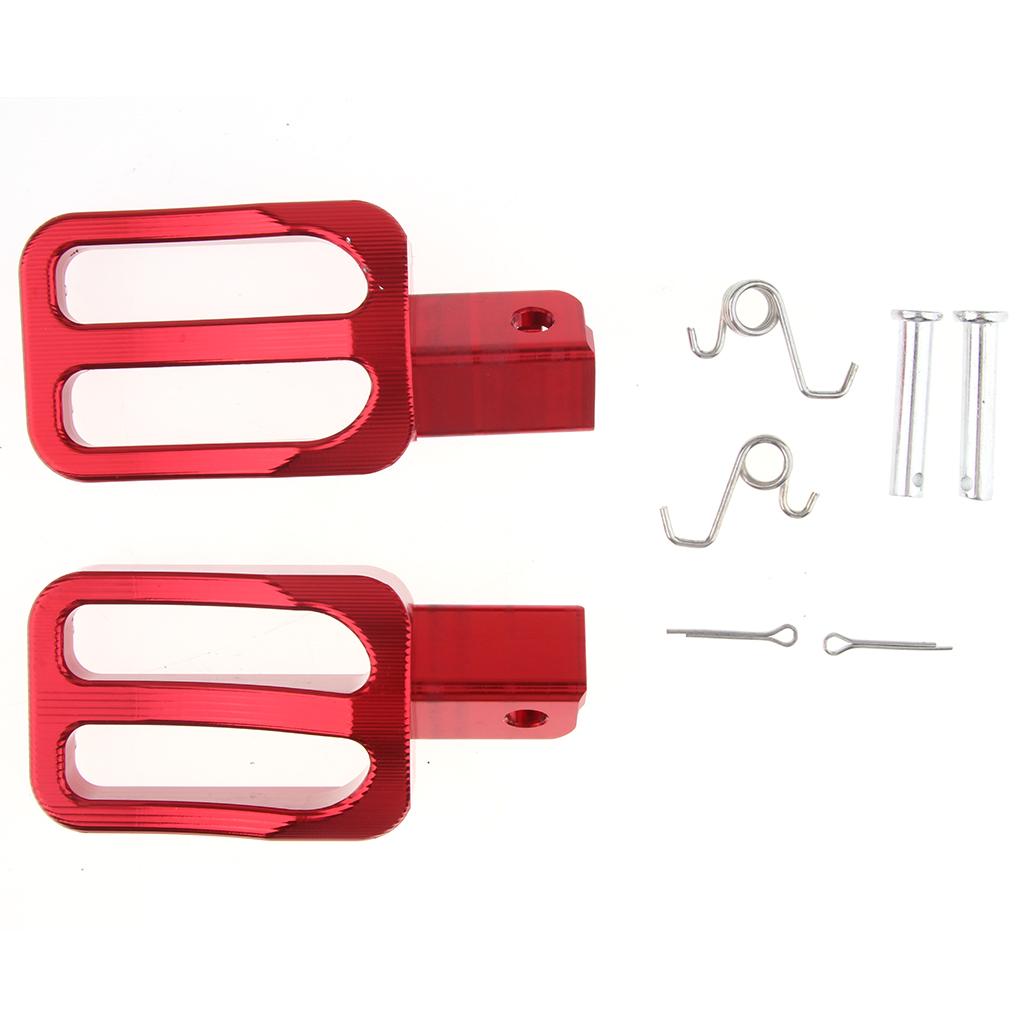 2pcs CNC Racing Footpegs Foot Pegs for Pit Bike XR50 CRF50 XR SDG SSR Red