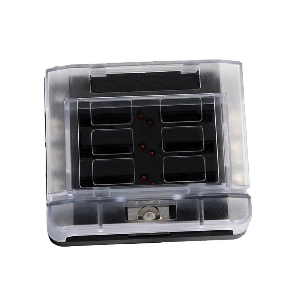 6-Way Fuse Block – Fuse Box with LED Warning Indicator & Cover for Automotive Car Boat Marine RV Truck DC 32V