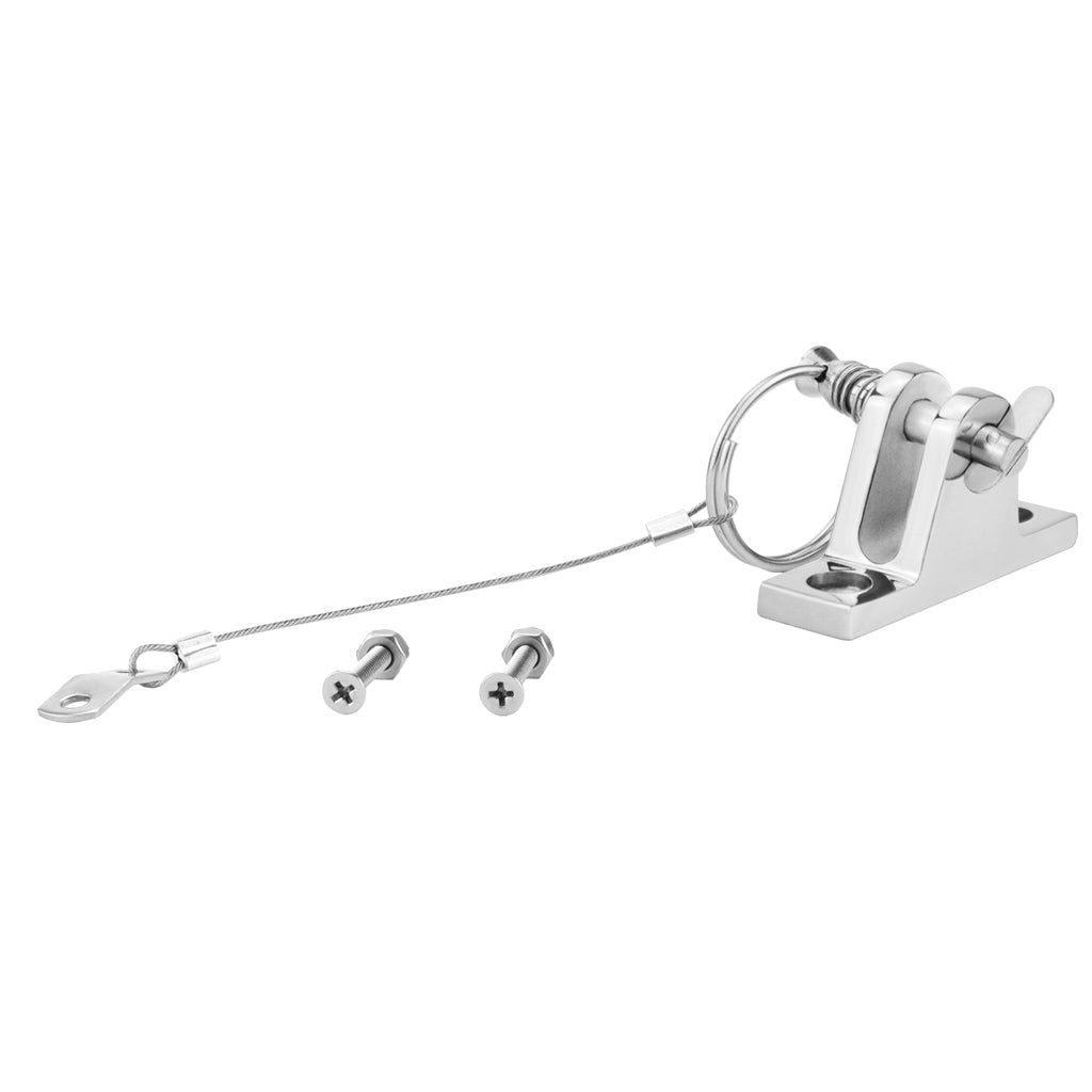 Stainless Steel Boat Bimini Top Fitting Quick Release Pin and Lanyard Set