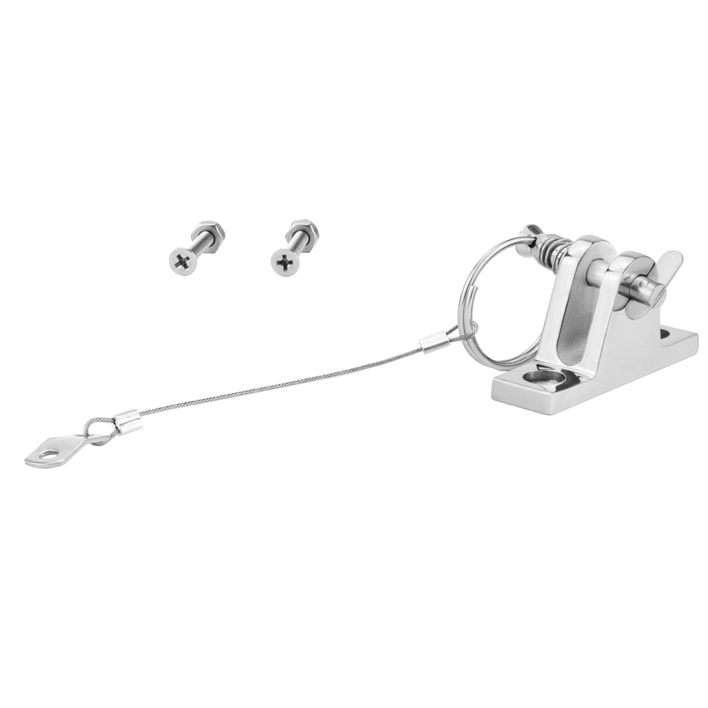 Stainless Steel Boat Bimini Top Fitting Quick Release Pin and Lanyard Set