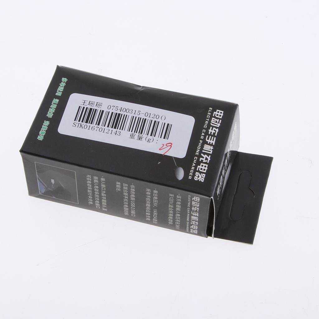 Universal Motorcycle GPS Cigarette Lighter USB Charger Adapter Power Black