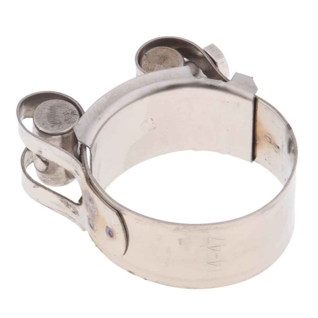Motorbike Exhaust Clamp Clip Stainless Steel Muffler Silencer Clamps 44-47mm