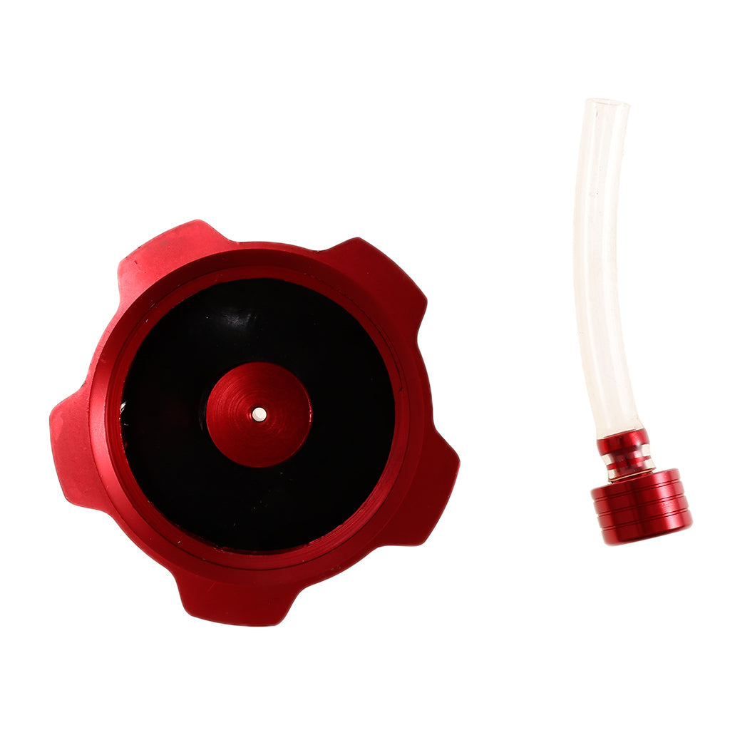 CNC Fuel Tank Cap with Air Vent for 50cc 70cc 90cc 110cc Motorbike ATV Quad Red