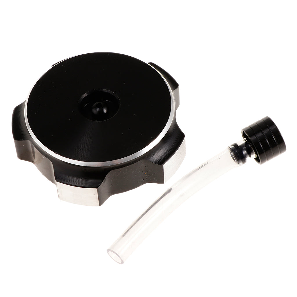 CNC Fuel Tank Cap with Air Vent for 50cc 70cc 90cc 110cc Motorbike ATV Quad Black