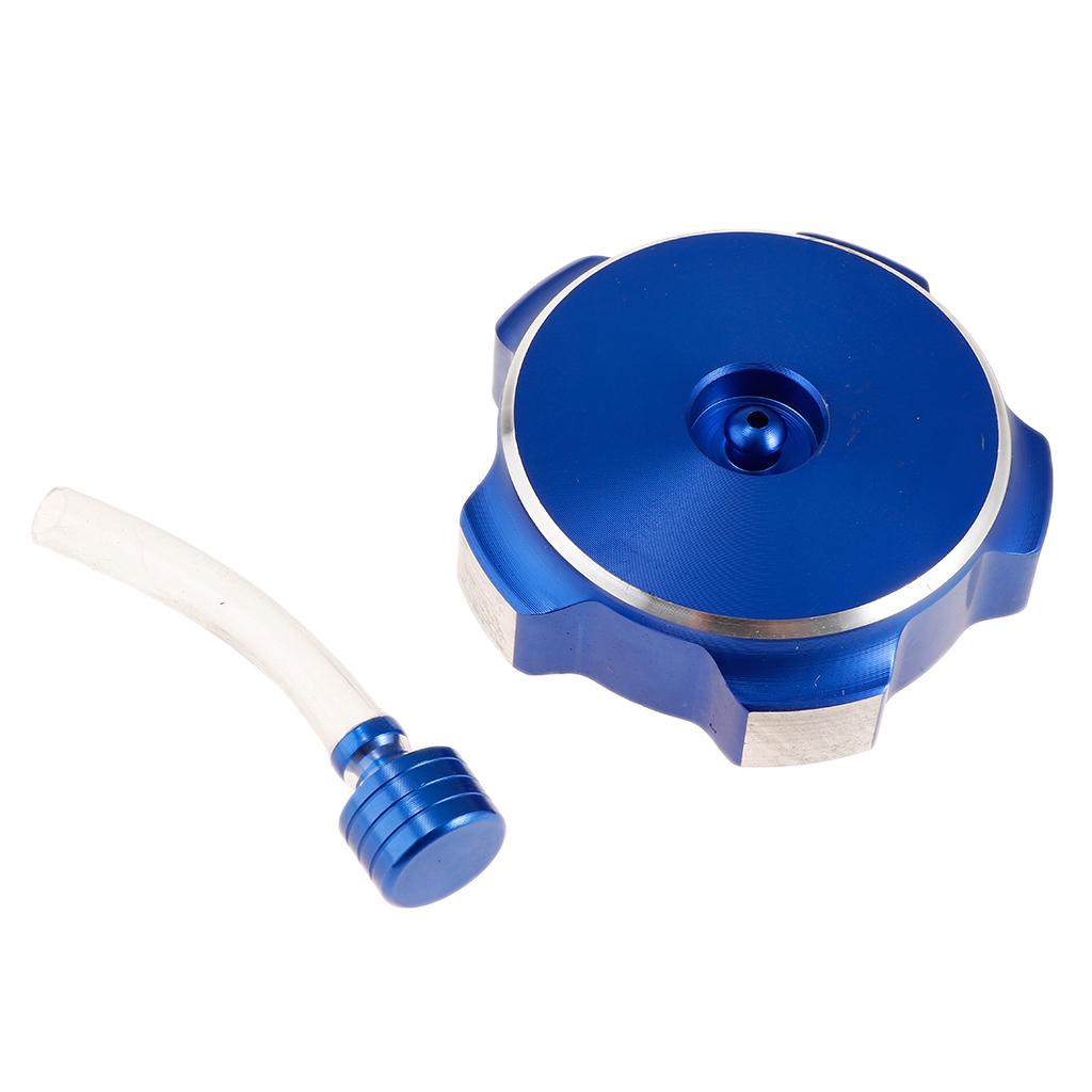CNC Fuel Tank Cap with Air Vent for 50cc 70cc 90cc 110cc Motorbike ATV Quad Blue