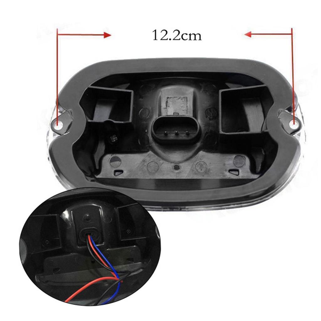 Motorcycle LED Rear & Brake Tail Light For Harley FXSTB FXSTC Clear Lens