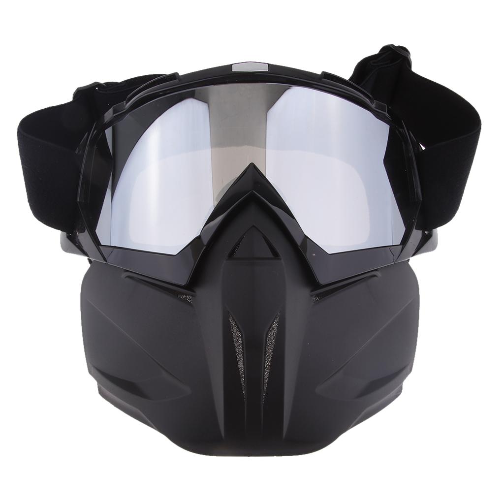 Outdoors Snowmobile Snowboard Goggles for Detachable Face Mask Windproof