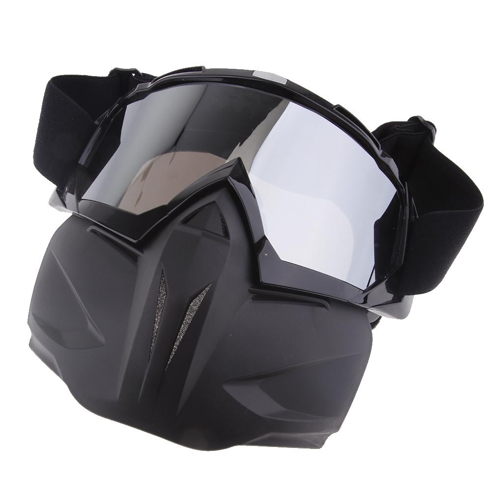 Outdoors Snowmobile Snowboard Goggles for Detachable Face Mask Windproof