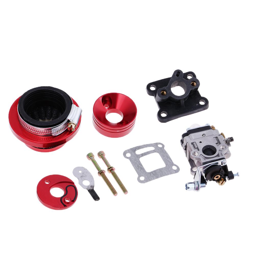  Carb Carburetor with Air Filter Gasket Kit for 2 Stroke 49cc Mini Dirt Bike