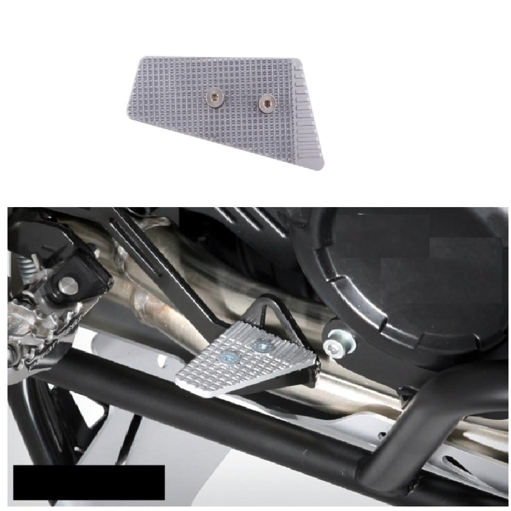 Stainless Steel Motorcycle Foot Peg Extension Plate Pad Enlarge For BMW