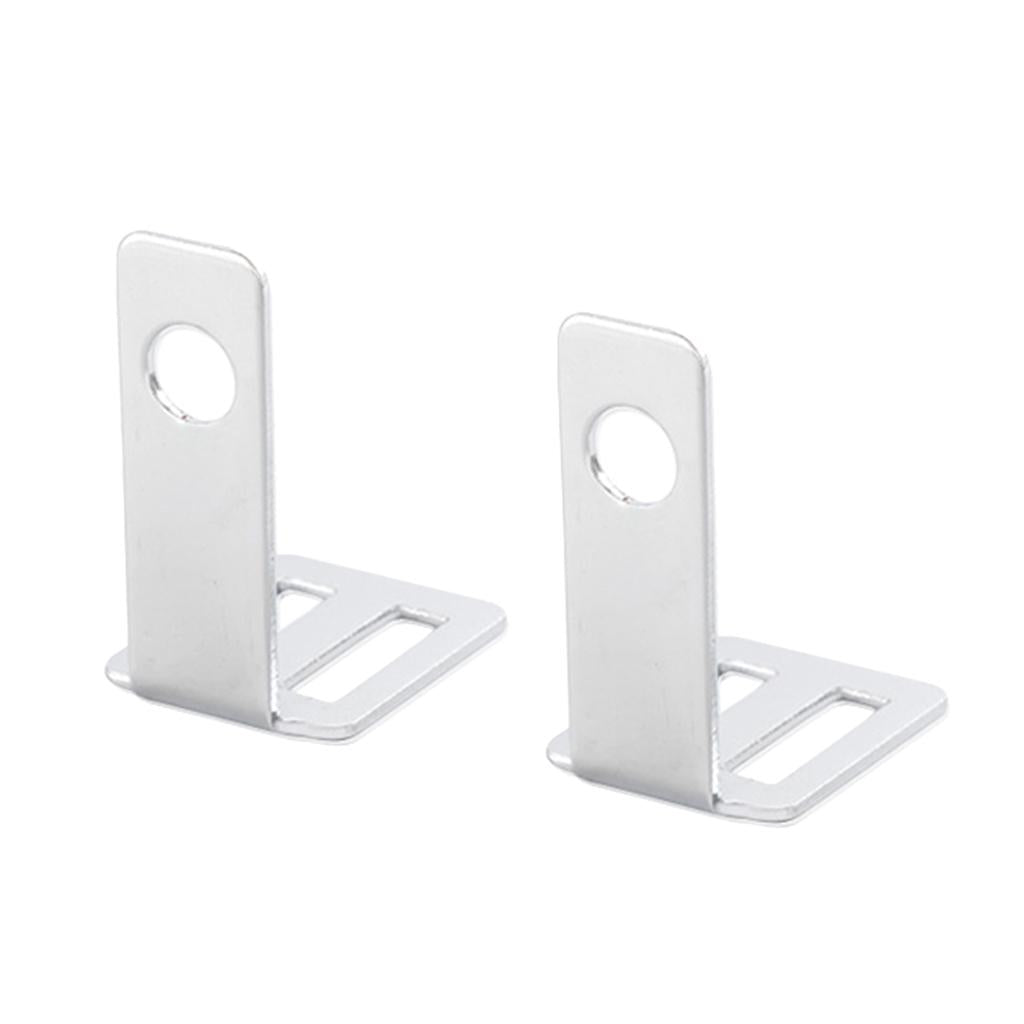 2x Silver Universal Motorbike Turn Signal Relocater Holder Shock Bracket