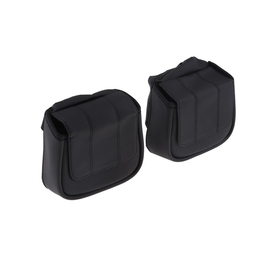 2Pcs Lower Vented Leg Fairing Glove Box Tool Bag for Harley Touring 14-18
