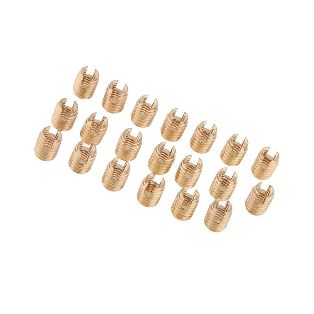 20 Pieces Self Tapping Threaded Brass Inserts For Harley Touring Batwing 1986-2018