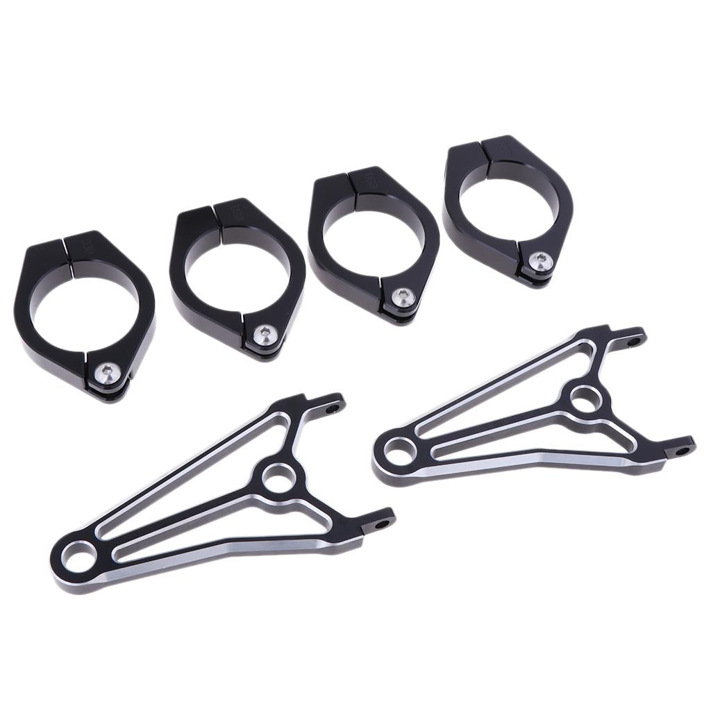 1 Pair 39mm Motorcycle Headlight Fork Mount Bracket - Aluminum Alloy