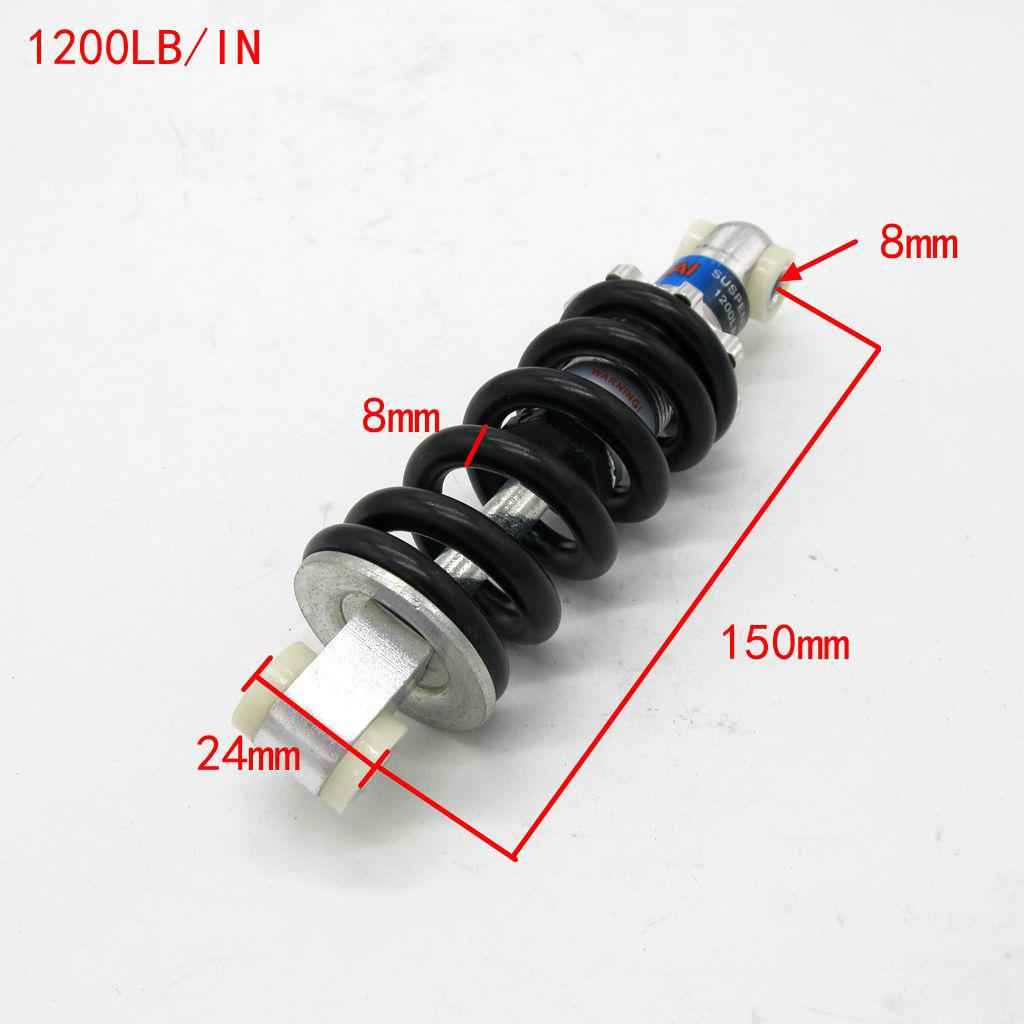 150MM 1200LBs Rear Shock Absorber Shocker Suspension For 2 Stroke ATV Buggy