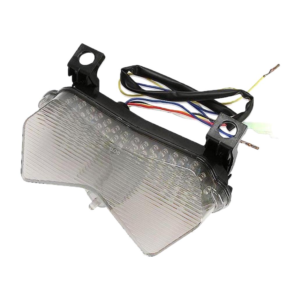 Motorcycle LED Brake Signal Tail Light for Kawasaki ZX-6R Z750 Z1000 03-06 Clear