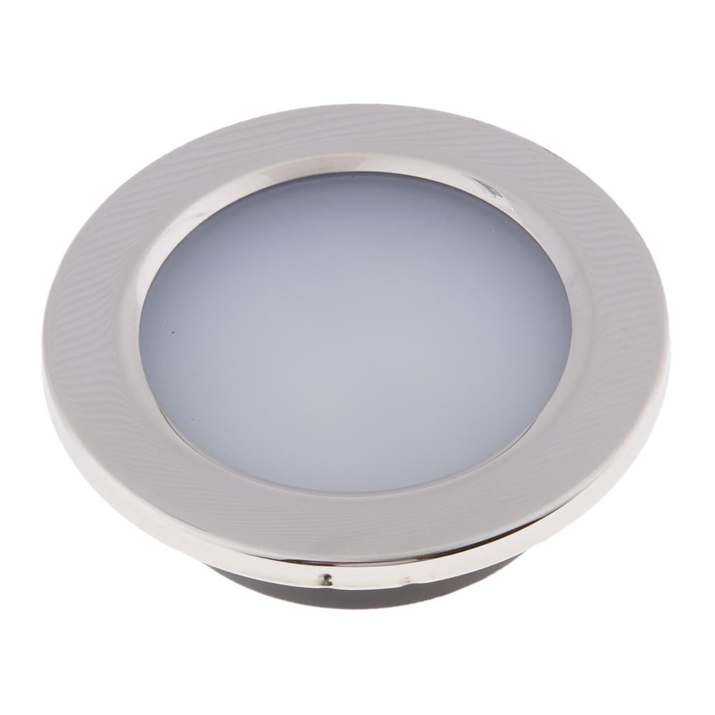 12V 4W LED Stainless Steel Cabin Dome Light- Marine/Boat/Caravan/RV Lamp 105mm