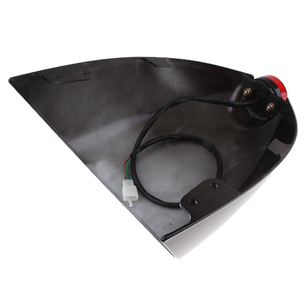 Motorcycle Rear Seat Cowl Cover for LED Light for Cafe Racer Black
