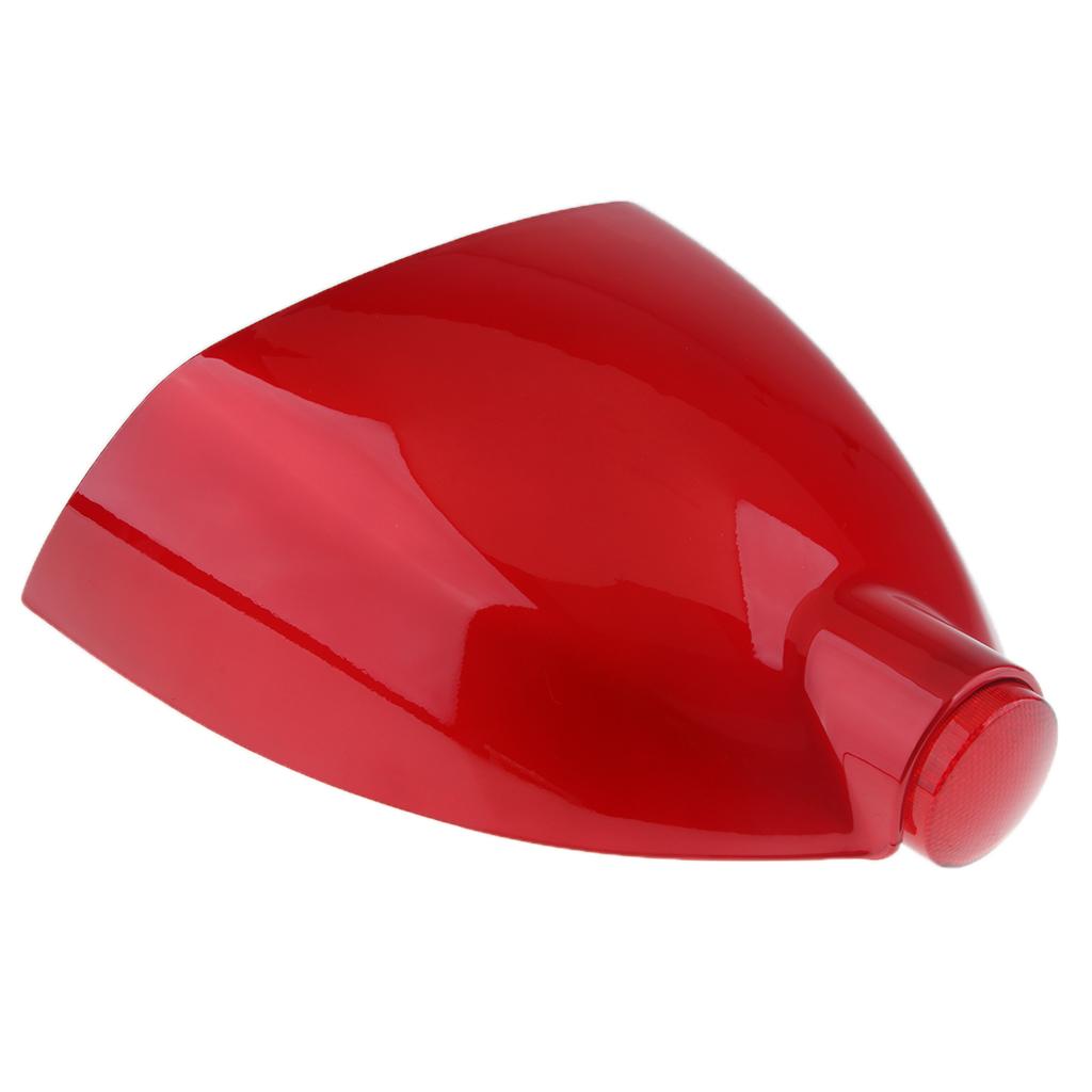 Motorcycle Rear Seat Cowl Cover with LED Light for Cafe Racer Red