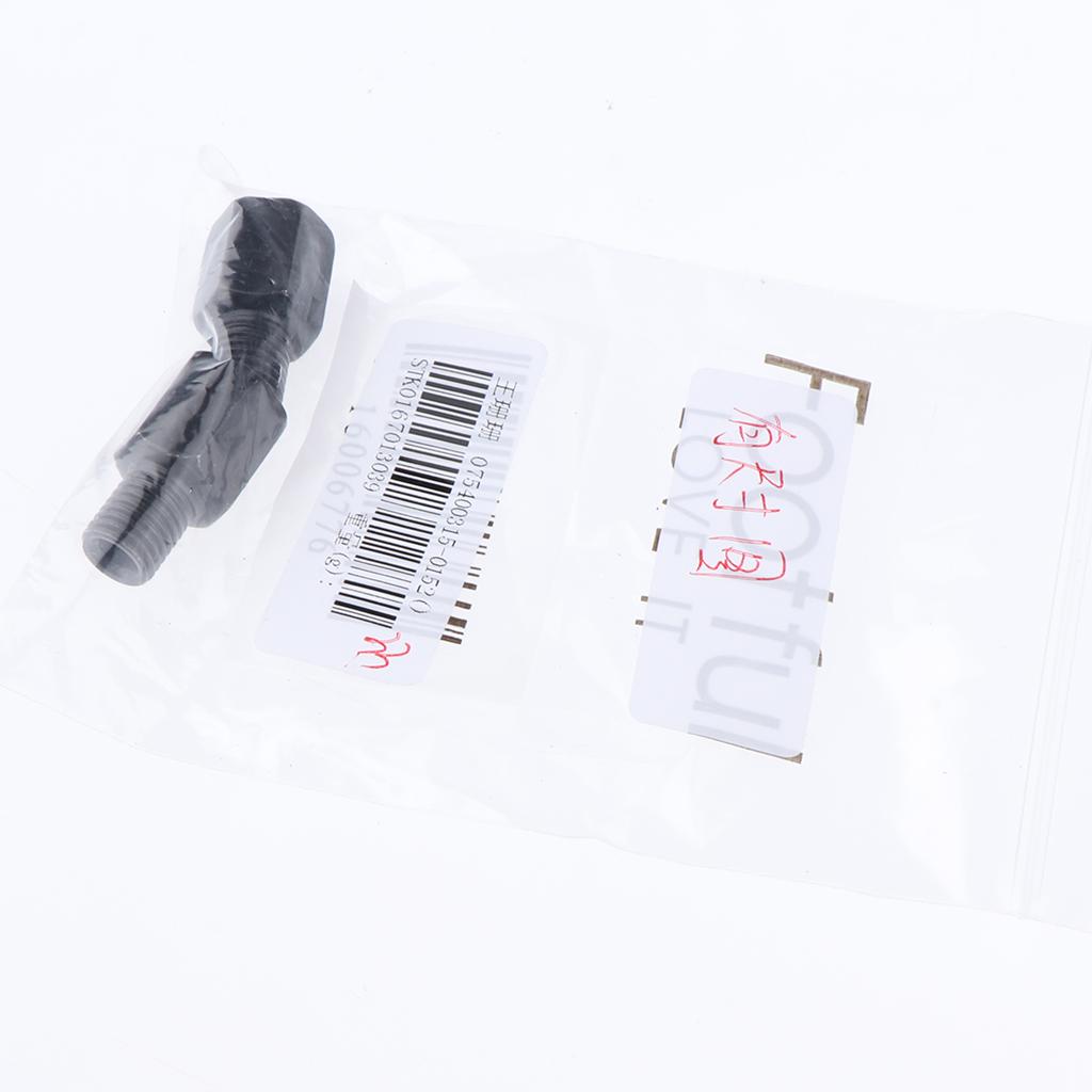 2xScooter Motorcycle Rearview Side Mirror RH 10mm - LH 10mm Adapter Black