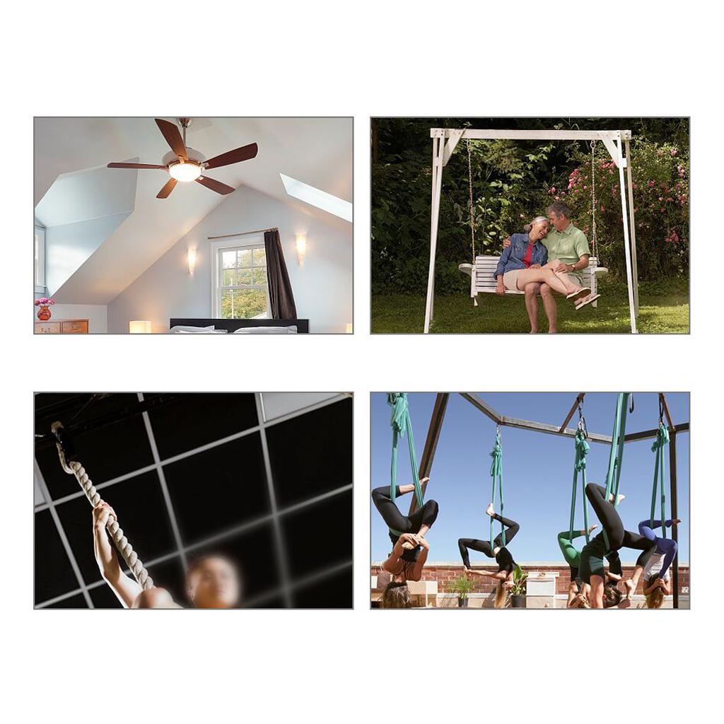 Stainless Steel Hammock Chair Hanging Ceiling Mount Hook Screws Hardware Set