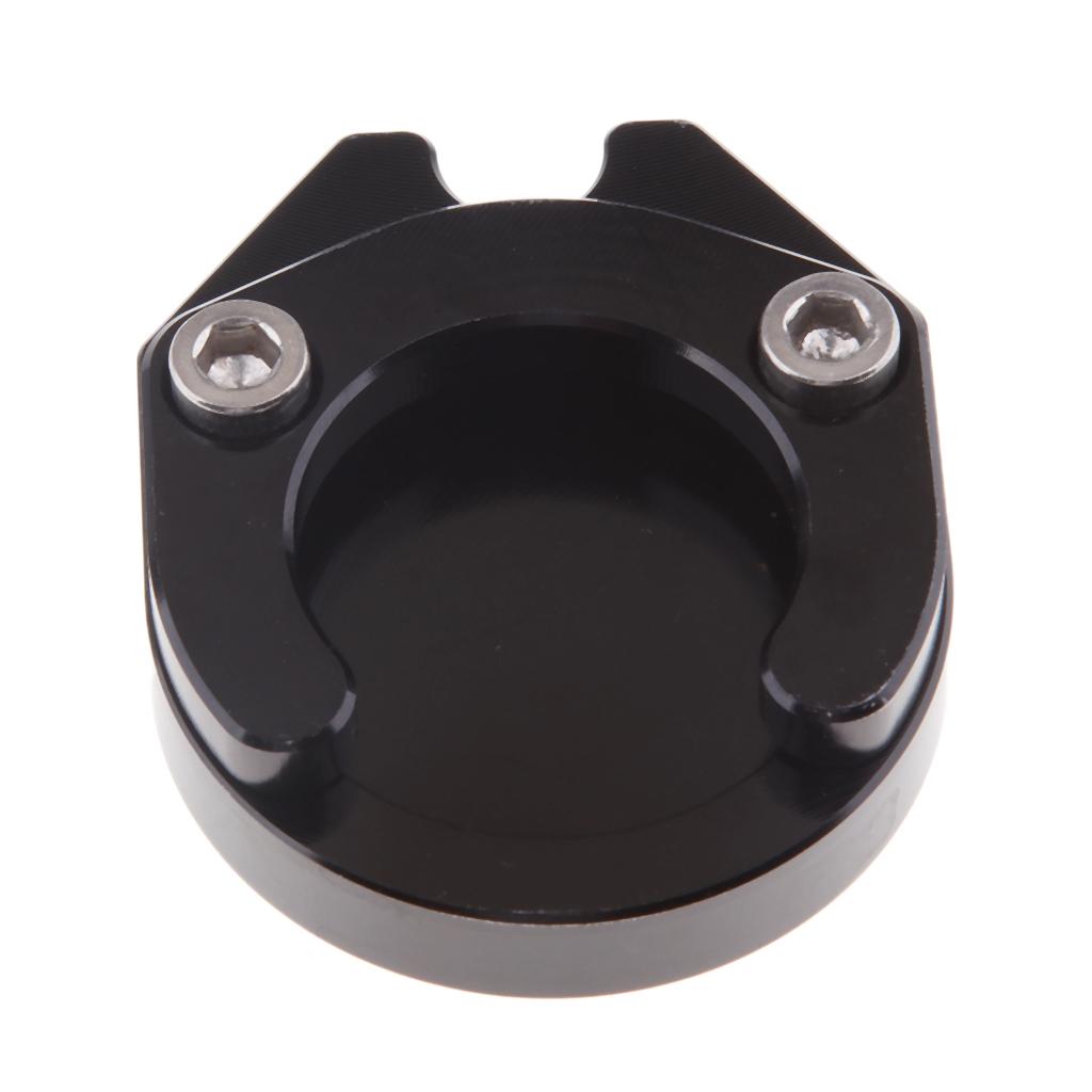 Motorcycle Kickstand Sidestand Stand Extension Enlarger Pad For Yamaha Black